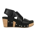 thumbnail image 1 of Corkys Womens Guilty Pleasure Studded Wedge Slingback  Casual Shoes, 1 of 5