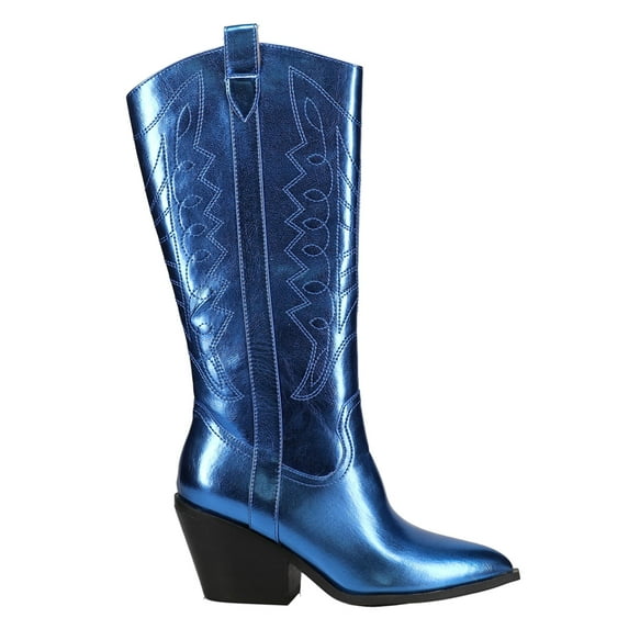 Corkys Footwear Women's Boots Howdy Electric Blue Metallic Size 09