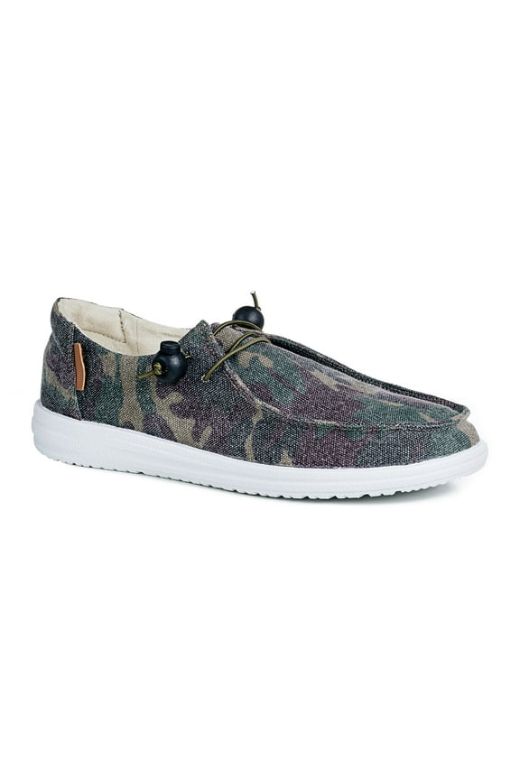 Corkys Womens Kayak Camouflage Slip On Boat Athletic Sneakers Casual Shoes