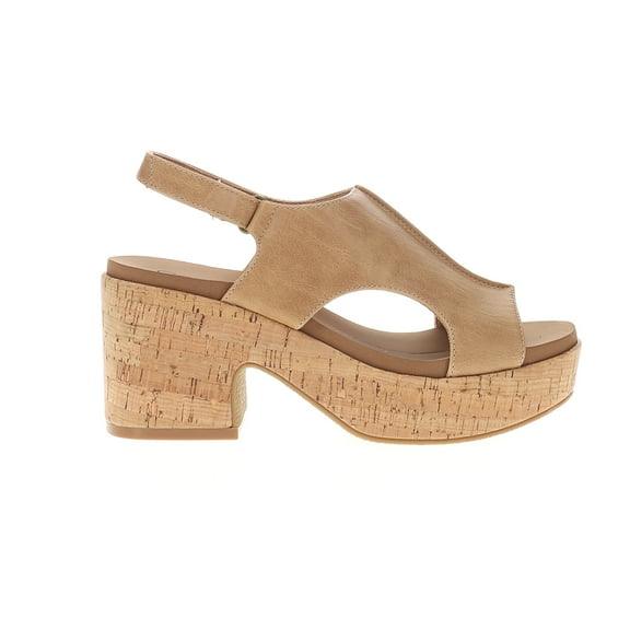 Corkys Womens Miss Carley Block Heel Slingback  Casual Shoes