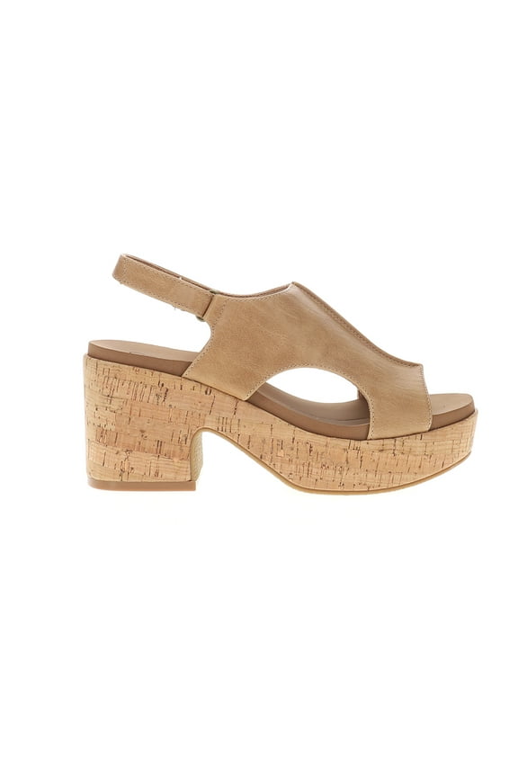 Corkys Womens Miss Carley Block Heel Slingback Casual Shoes