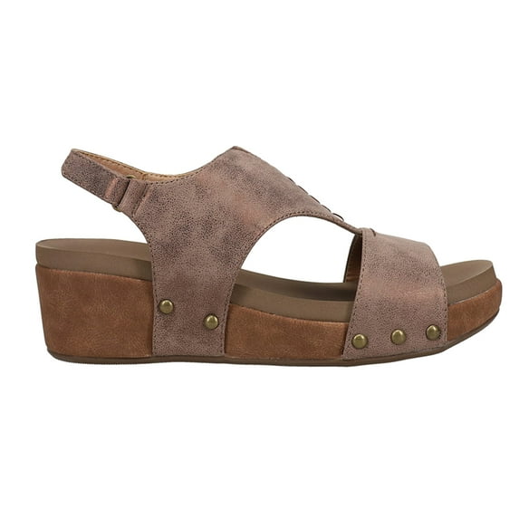 Corkys Womens Refreshing Studded Wedge Casual Shoes