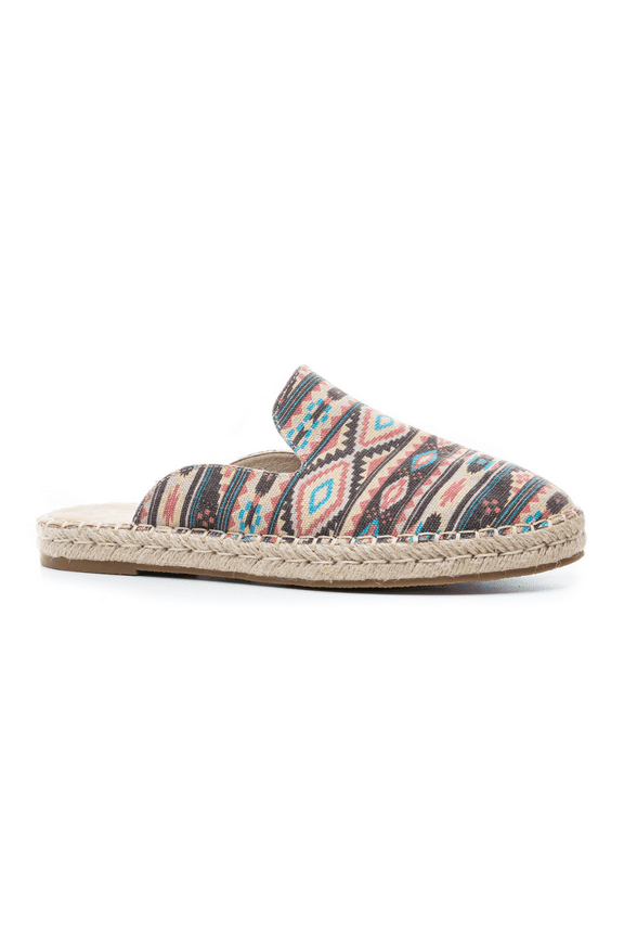Corkys Women's Taffy Espadrille Shoes - Pink Aztec 7