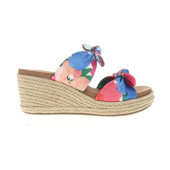 Corkys Womens Tie The Knot Floral Wedge Casual Shoes