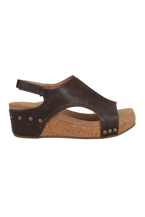 Corkys Womens Volta Ii Studded Casual Sandals Casual