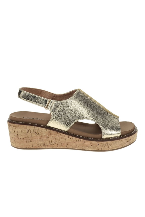 Corkys Womens Volta Ii Studded Wedge Slingback  Casual Shoes