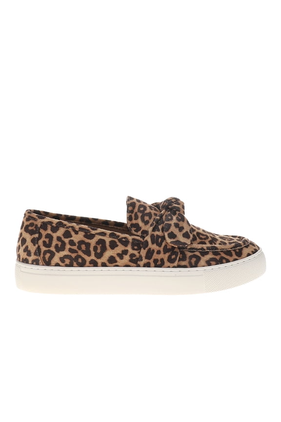 Corkys Womens Why Knot Leopard Print Slip On  Athletic Sneakers Casual Shoe