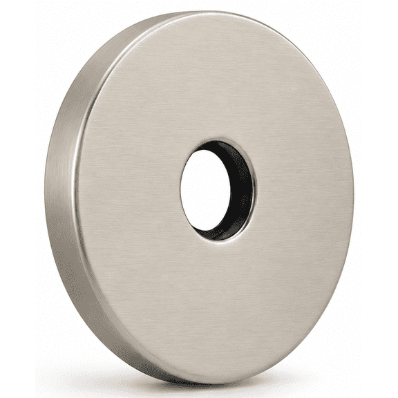 Corla Modern 3.5” Escutcheon Plate Extra Large | Shower Arm Flange Universal Replacement Cover Round 3 1/2 Inch (Brushed Nickel)