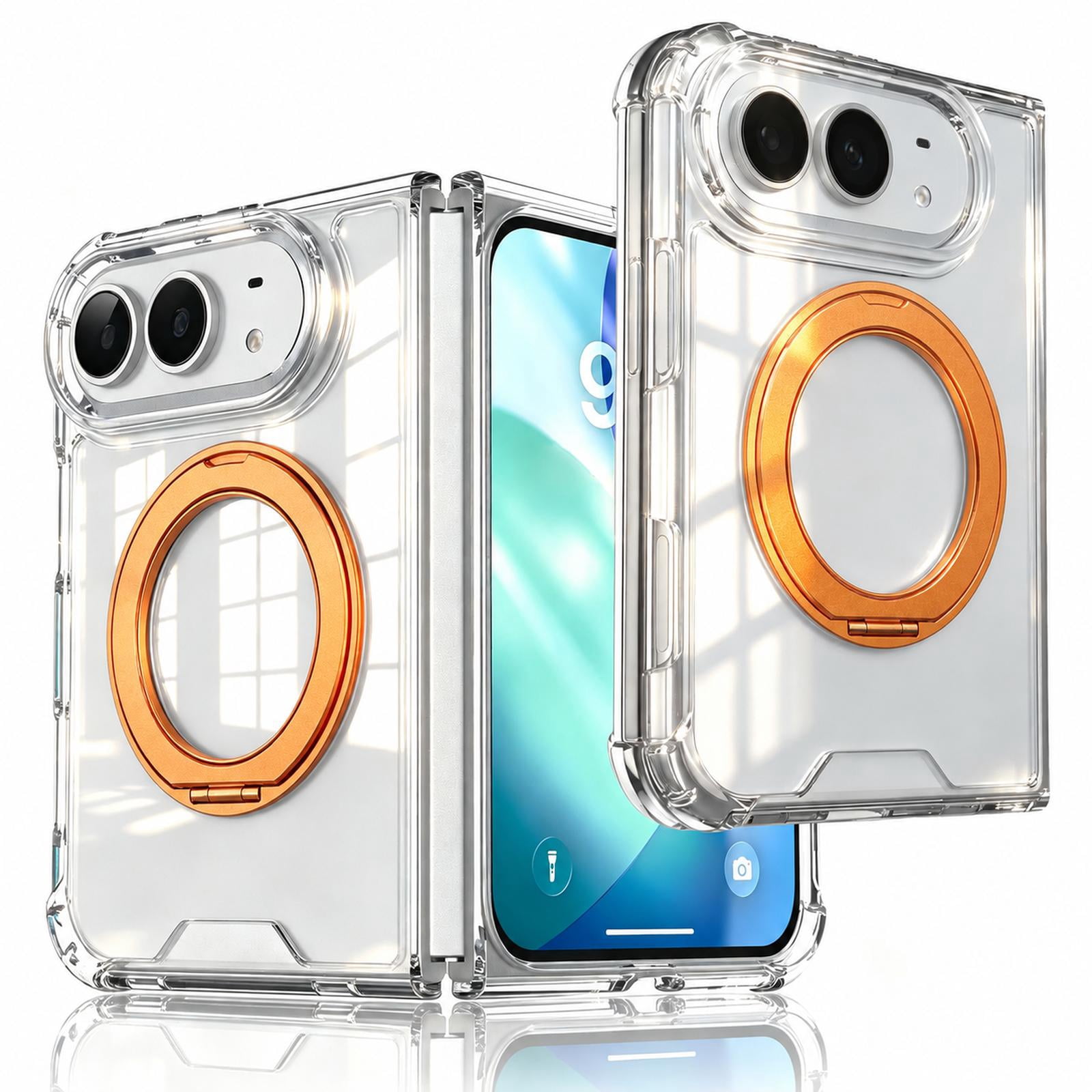 Rotated Phone Corliven for Apple iPhone Duo Magnetic Case, 360° Rotating Kickstand ...