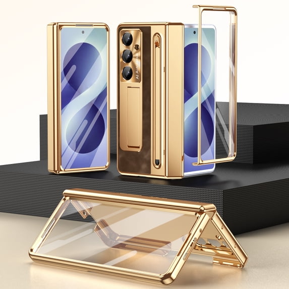 Corliven for Samsung Galaxy Z Fold8 Ultra Case with Built-In Screen Protector, Kickstand, Hinge and Shock Protection