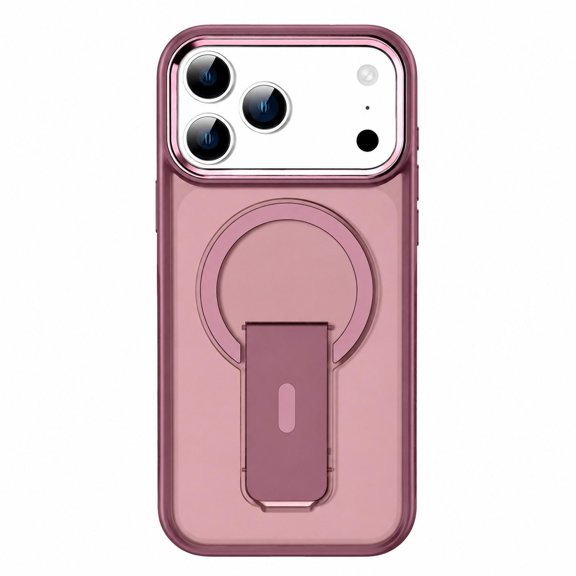 Corliven for iPhone 18 Pro Max Case with Kickstand, Compatible with MagSafe, Shockproof PC TPU Protective Cover with Anti-Scratch Design, Cherryred