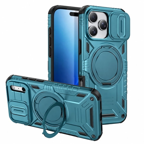 Light Rugged Phone Corliven for iPhone 18 Pro Max Rugged Case with Kickstand, Camera Lens ...