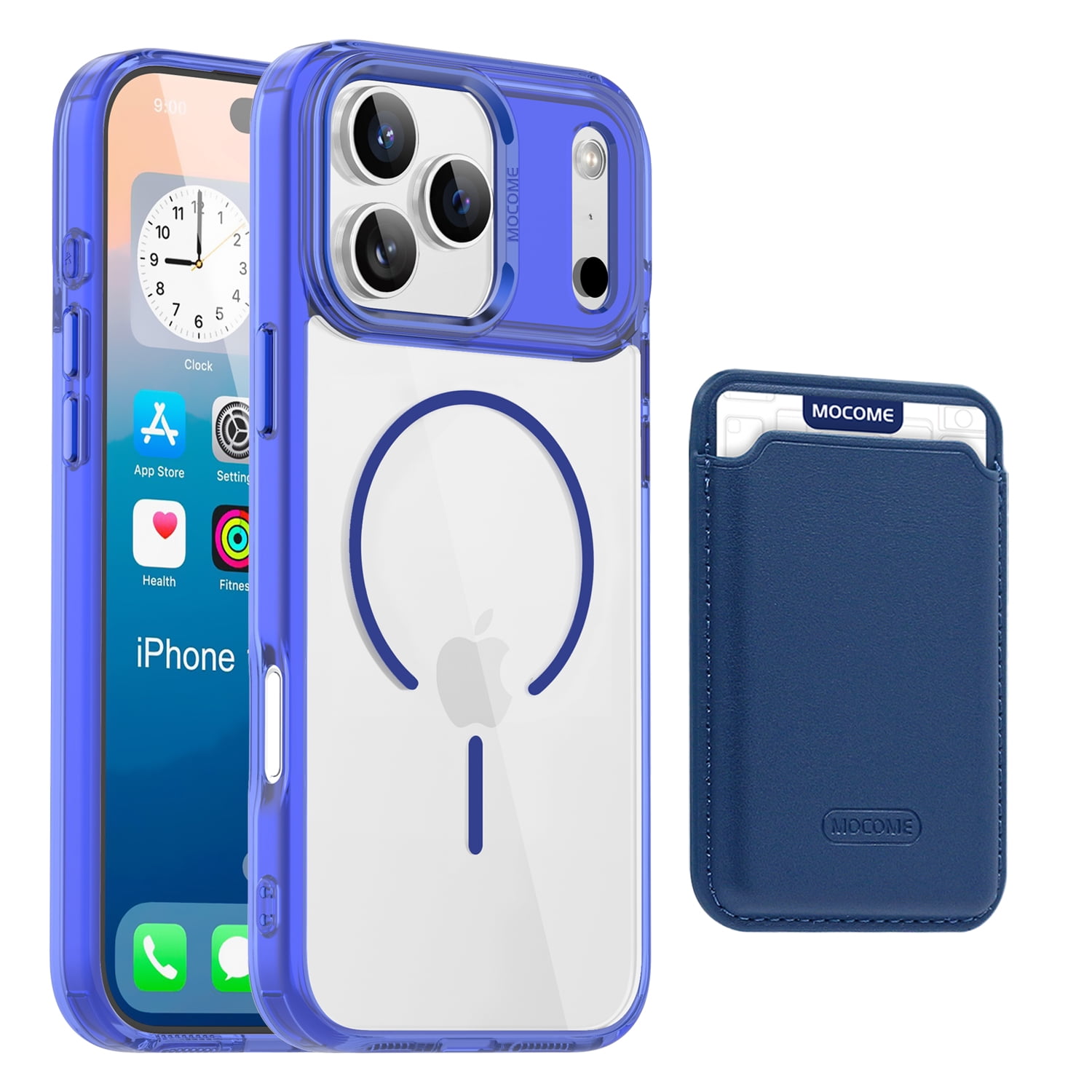 Extra Large Lens Case Corliven for iPhone 18 Pro Slim Case with Magnetic Card Wallet ...