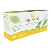 Corman Organyc Natural Feminine Tampons, Regular, Sensitive Protection, 16 Count
