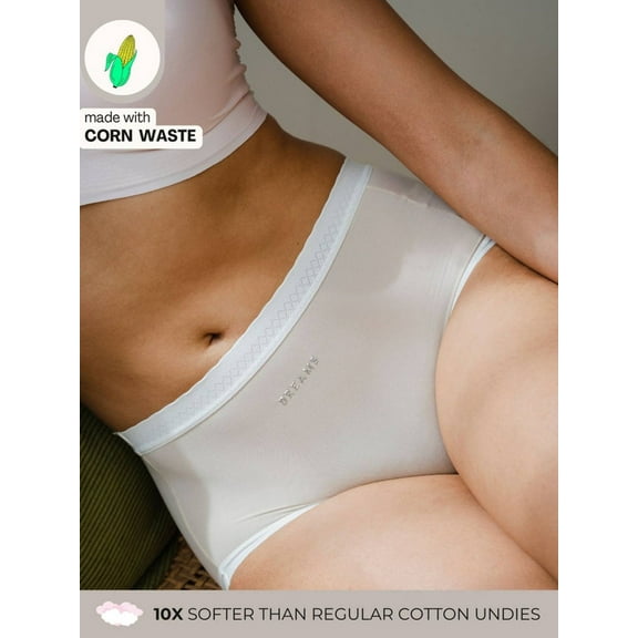 Corn Bae Full Coverage Boy Shorts Lacy Undies/Black