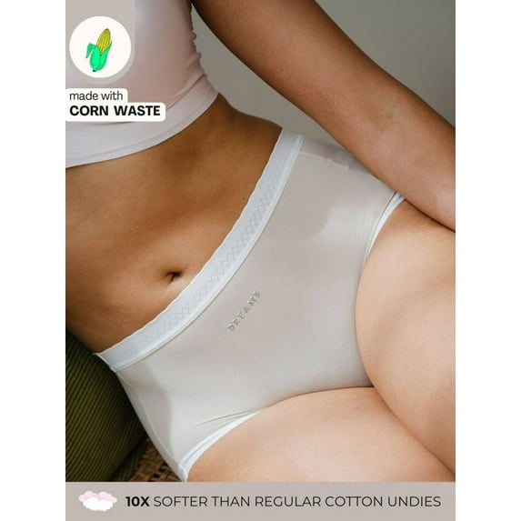 Corn Bae Full Coverage Boy Shorts Lacy Undies/Green