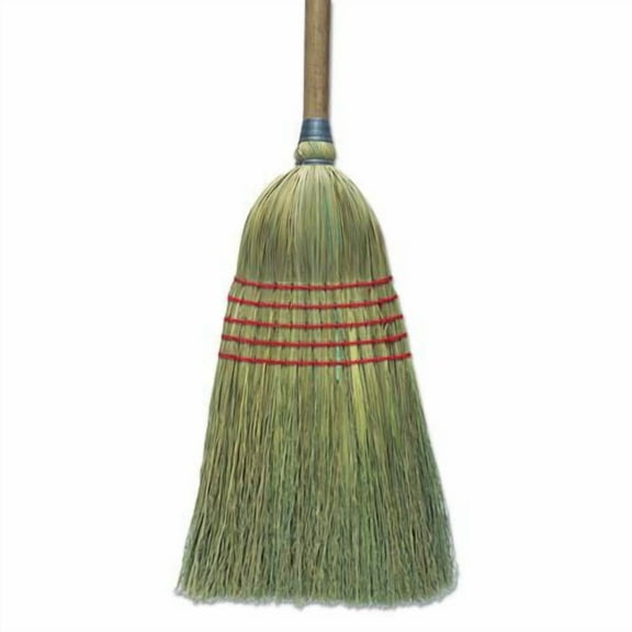 Boardwalk Corn Broom 56" Lacquered Wood Handle Natural 6/Carton BR10003