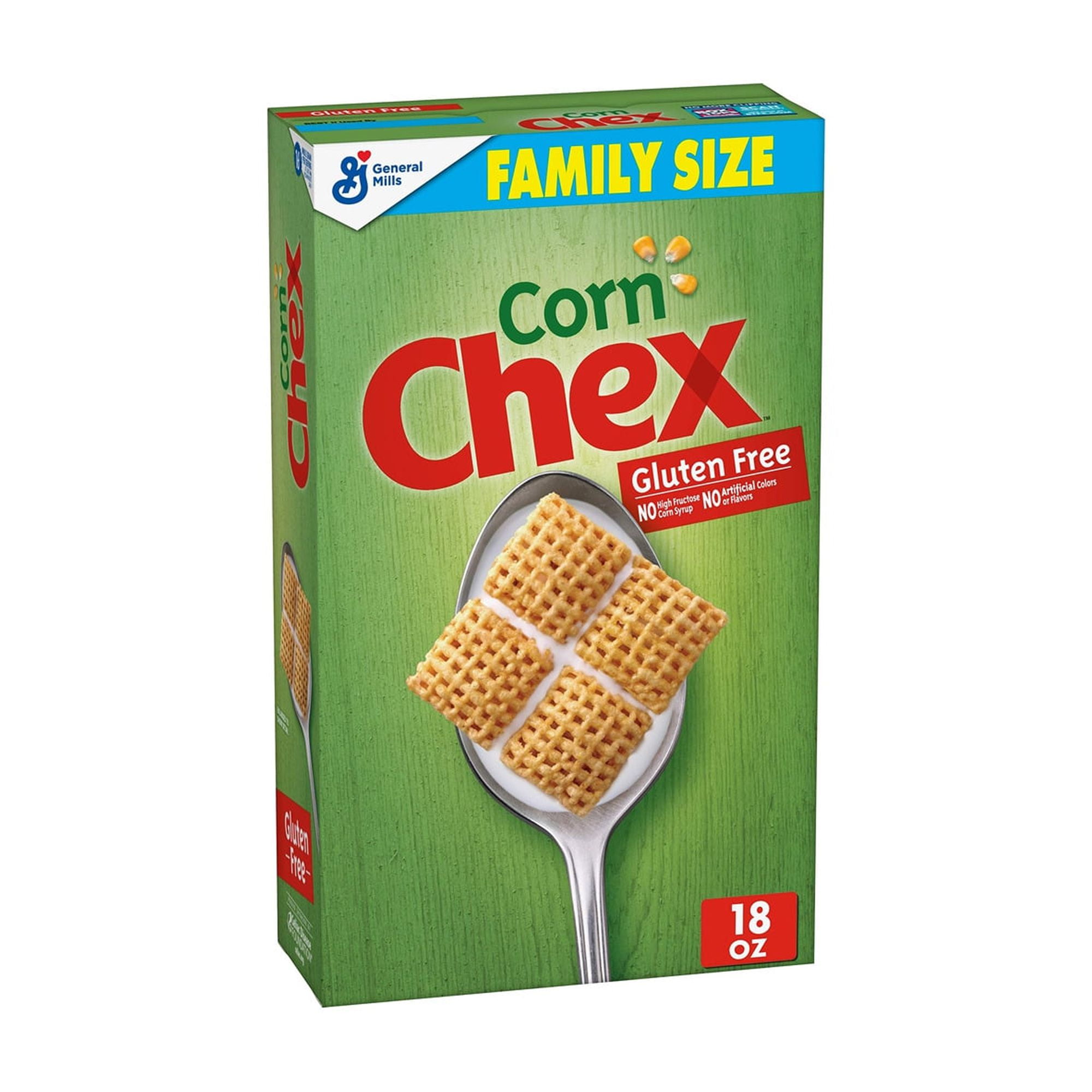 Corn Chex Breakfast Cereal Gluten Free 18 oz (Pack of 4)