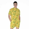 thumbnail image 1 of Corn Cob Pattern Short Sleeve Men'S Rompers Casual Summer Jumpsuits Outfit, 1 of 4