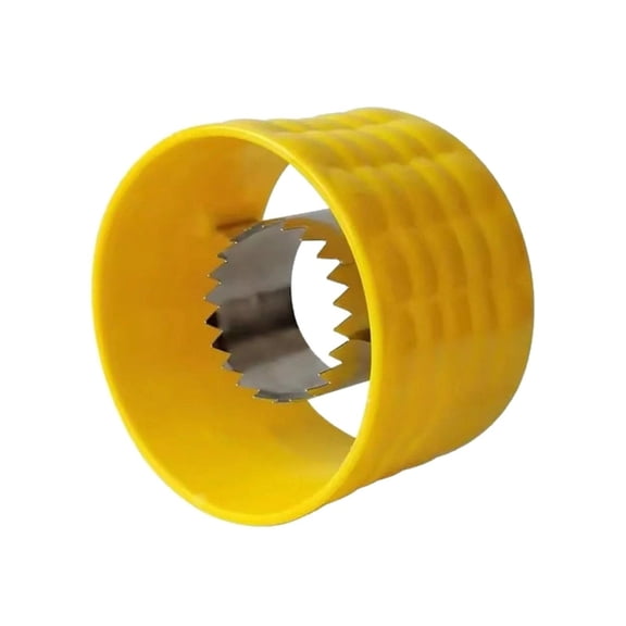 Corn on the Cob Peeler Stripper Cutter Thresher Remover Tool, Stainless Steel Fast Corn Kernel Removal Tool, Durable Reusable Corn On The Cob Remover for Kitchen, 1Pc, Easy to Clean(Yellow,2.7x2.7")