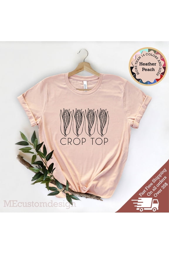 Corn Crop Top Shirt: Farm Tee All Size S-5Xl