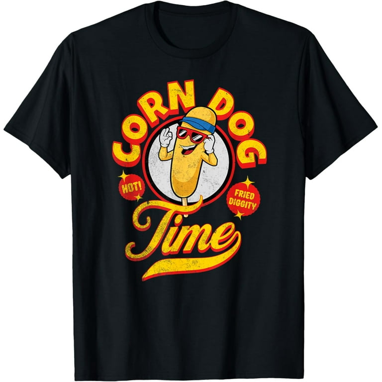 Corn Dog T Shirt -- Corn Dog Carnival Food Shirt Corn Dog T Shirt -- Corn Dog Carnival Food Shirt