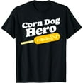 thumbnail image 1 of Corn Dog Hero - Funny Corndog Vintage Graphic T-Shirt, 1 of 4
