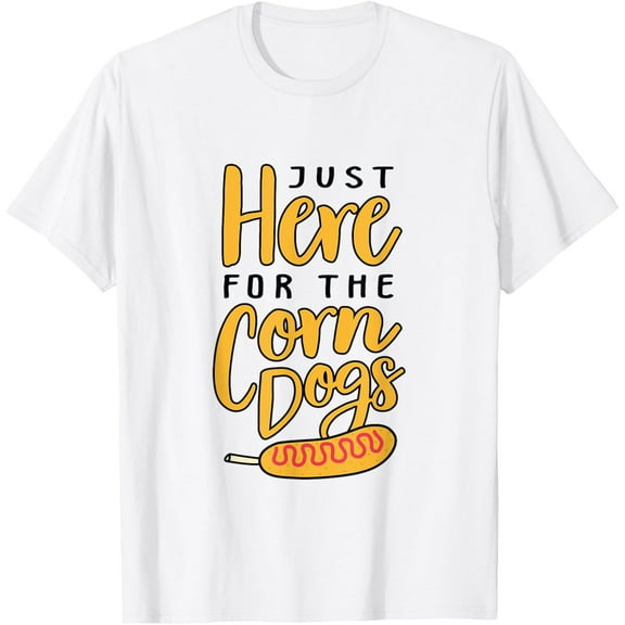 Corn Dog Hot Dog Sausage on Stick Food Corn Dog Lover Foodie T-Shirt