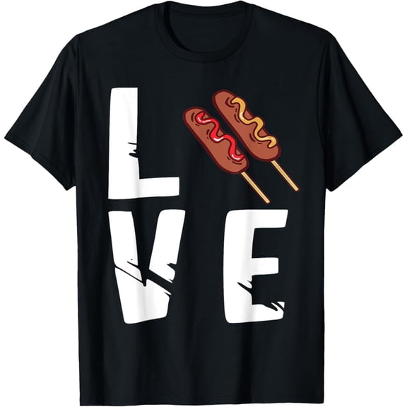 Corn Dog Love Street Food State Fair Corndog Lover Snack T-Shirt
