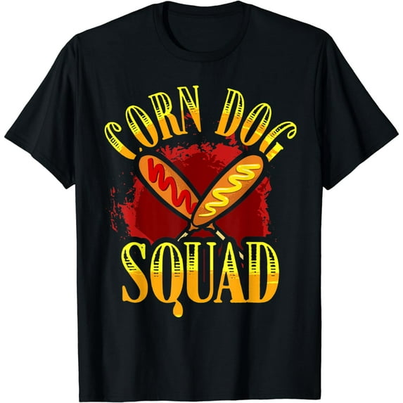 Corn Dog Squad Funny Corndog Sticks Hot Dog Carnivals Circus T-Shirt