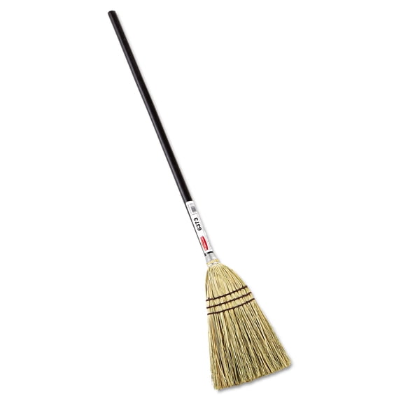 Corn-Fill Broom, Corn Fiber Bristles, 38" Overall Length, Brown | Bundle of 2 Each