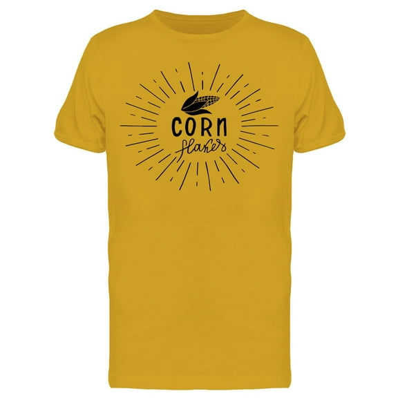 Corn Flakes Lettering T-Shirt Men -Image by Shutterstock, Male Medium