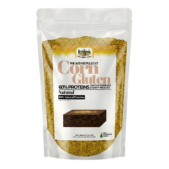 Old Cobblers Farm Organic Corn Gluten Fertilizer, Non Gmo, 15lb