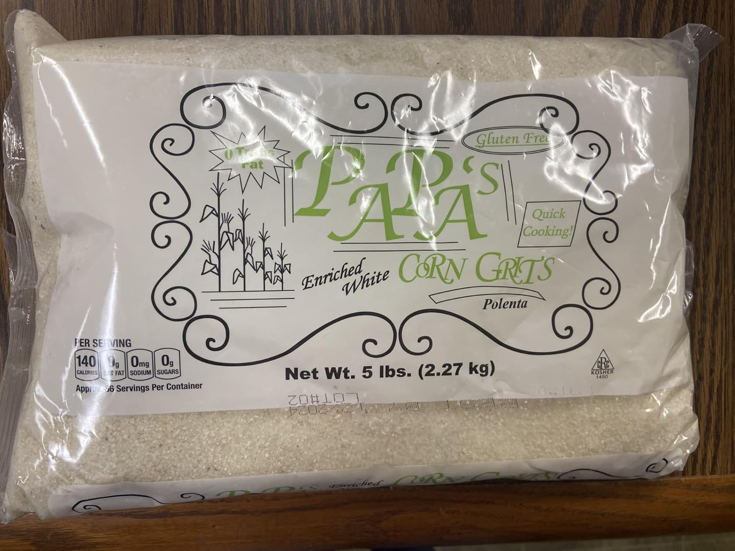 Corn Grits Pack of 25 pound bags, 10 pounds