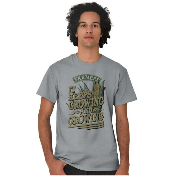 Corn Keeps Growing Farming Country Men's Graphic T Shirt Tees Brisco Brands S