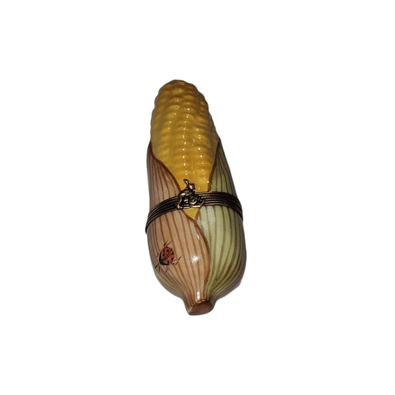 Corn Ladybug Box for Home Decor Limoges Box Porcelain Figurine