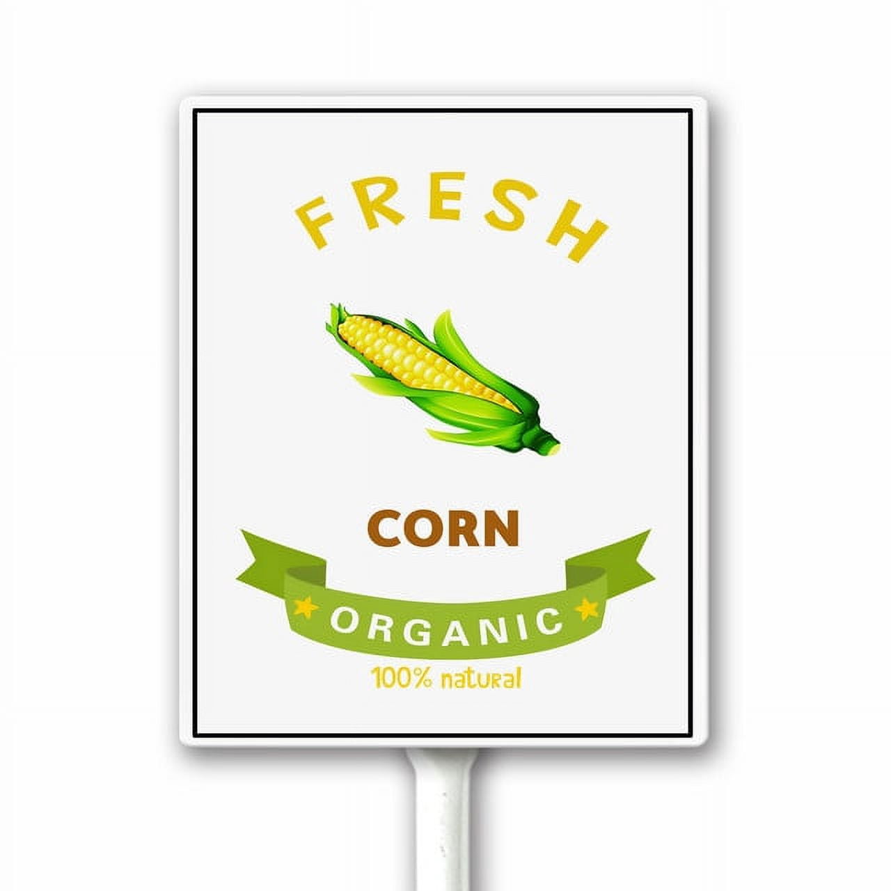 Cornut Sign Corn Metal Sign Outdoor Plant Label Funny Vegetable Garden Sign ...
