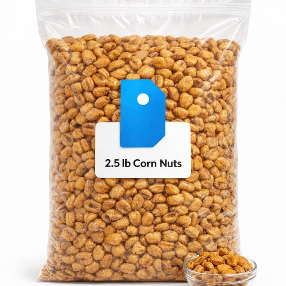 Corn Nuts – 2.5 lb Bulk Bag (40 oz), Crunchy Roasted Corn Kernels Snack for Parties & Sharing