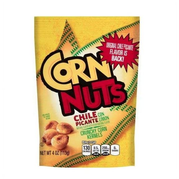 Corn Nuts Crunchy Corn Kernels, Chile Picante Con Limon (Pack of 4)