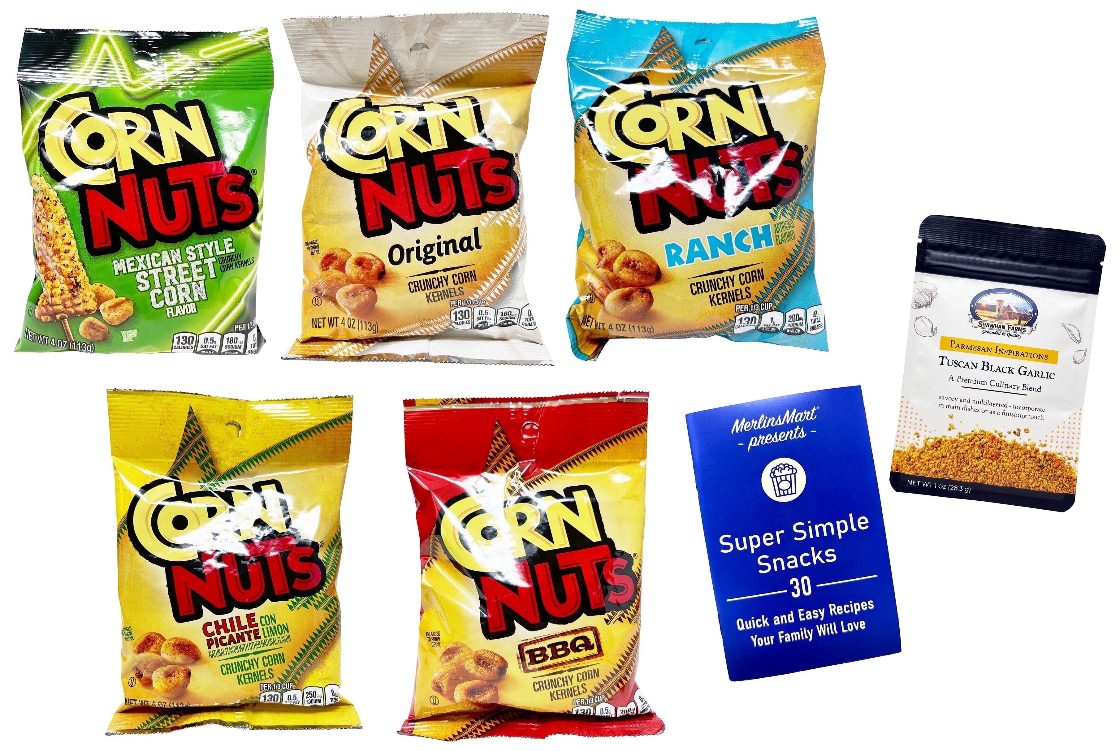 Cornuts Rojos Corn Nuts Crunchy Corn Snacks Variety Pack, Original, Street Corn ...
