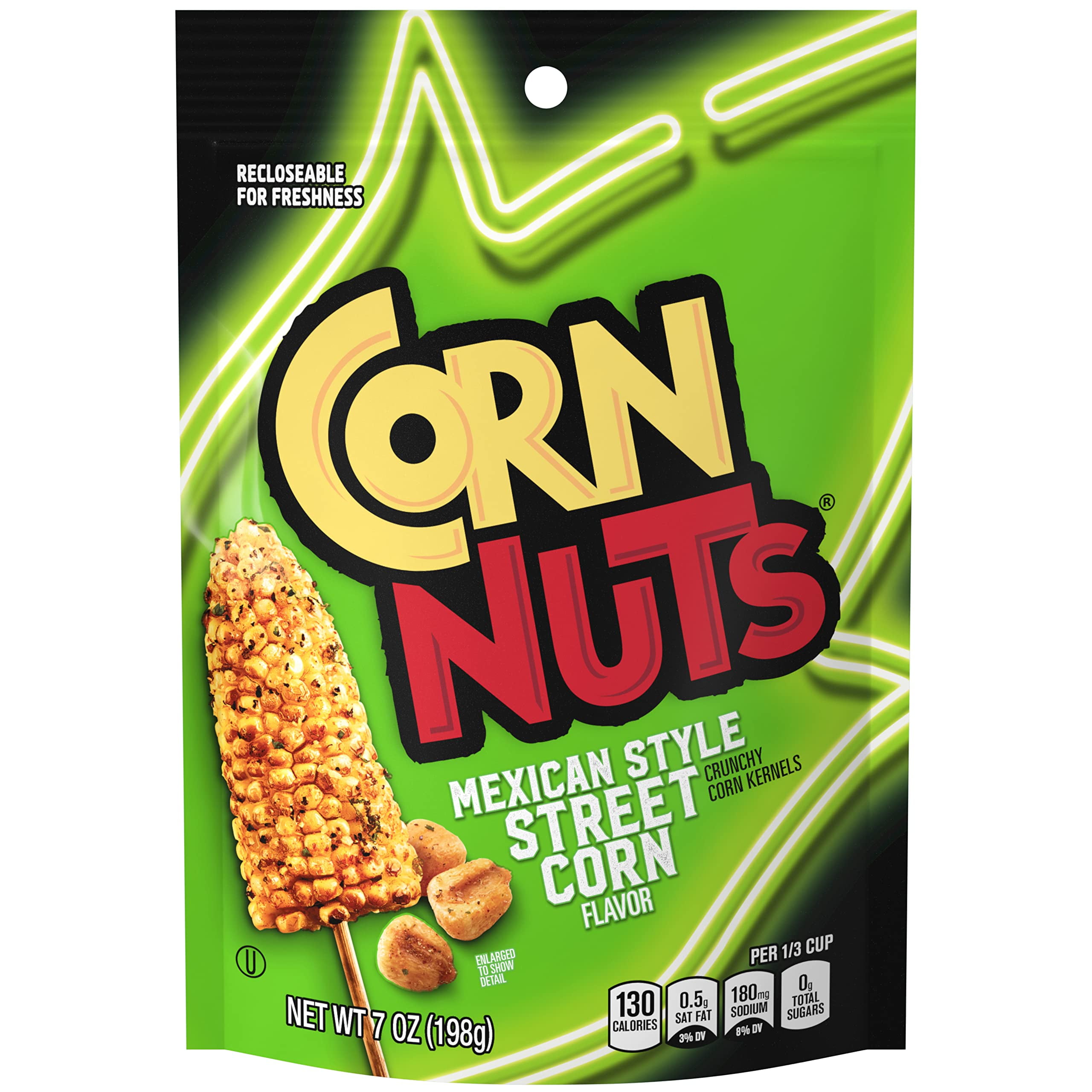Corn Nuts Mexican Street Corn Crunchy Corn Kernels 7 Ounce Bag (12Pack