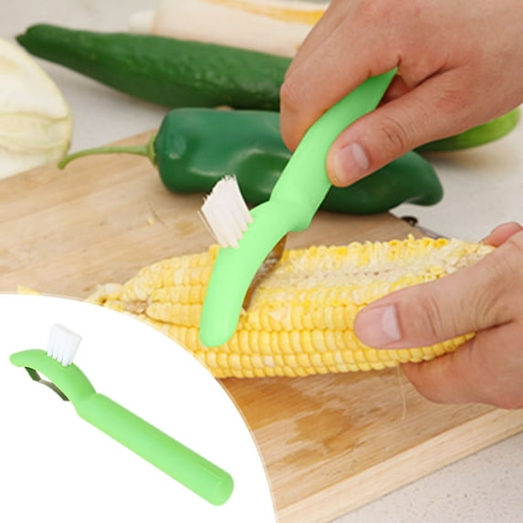 Corn Peeler with Cleaning Brush,Quickly Removes Corn Kernels from Corn Cob,Corn Cob Stripper Tool,Fast Corn Cob Separator,Corn Planer,Corn Thresher,Corn Stripper,Corn on the Cob Remover Tool
