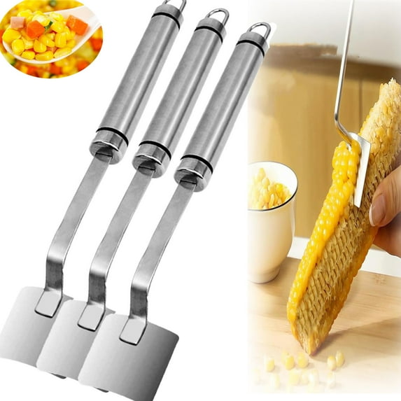 Corn Peeler for Corn On The Cob,Corn Peeler, Corn On The Cob Remover,Corn Cob Stripper,Corn Peeler Tool,304 Stainless Steel Corn For Home Kitchens, Restaurant Chefs, Outdoor Dining Enthusiasts,3PCS