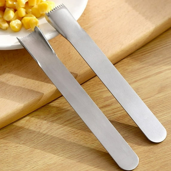Corn Peeler, Corn Stripper, Corn Kerneler Tool, Stainless Steel, Manual Operation, for Fresh Corn, Grilling, and Salads, by FAJHHA