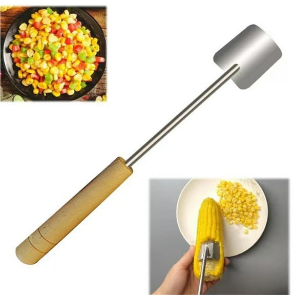 Corn Peeler Corn Stripper, Stainless Steel Cob Remover Tool for Home Kitchens and Restaurants, Safe Efficient Kernel Cutter with Ergonomic Handle, Topliu