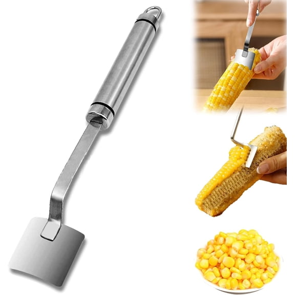 Corn Peeler,Corn on The Cob Remover,Manually Operated Corn Kernel Stripper Handle Easy To Clean Corn Stripping Shovel