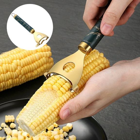 Corn Peeler Kitchen Tool for Effortless Shucking | Durable Cob Stripper for Fast Clean Corn Removal from Cob