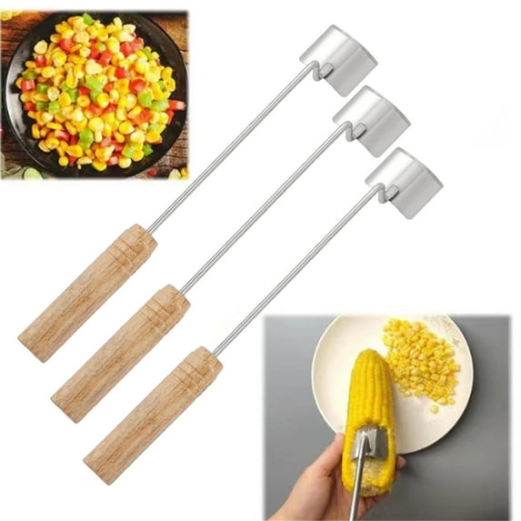 Corn Peeler Stainless Steel Corn on the Cob Remover | Fast & Safe Stripping Tool | Kitchen Gadget for Home Restaurant Chef | Easy Clean | Compact Storage | 28x4x3cm | 1 Pack