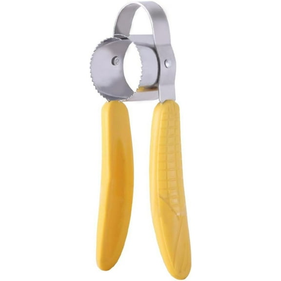 Corn Peeler Stainless Steel Corn Cob Stripper Tool Corn Thresher from the Cob, Removes Corn Kernels From Corn Cobs In Seconds, Kitchen Gadget (1pcs,yellow)