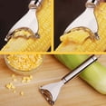 thumbnail image 1 of Corn Peeler Tool, Stainless Steel Corn Kernel Remover for Fresh Ears, Efficient Kitchen Helper with Hygienic Easy-clean Design, Manual Corn Stripper and Cutter, Topliu, 1 of 6